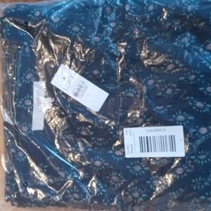 Loft Women's Floral Ruffle Tie Neck Dress